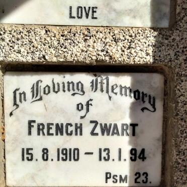 ZWART French 1910-1994