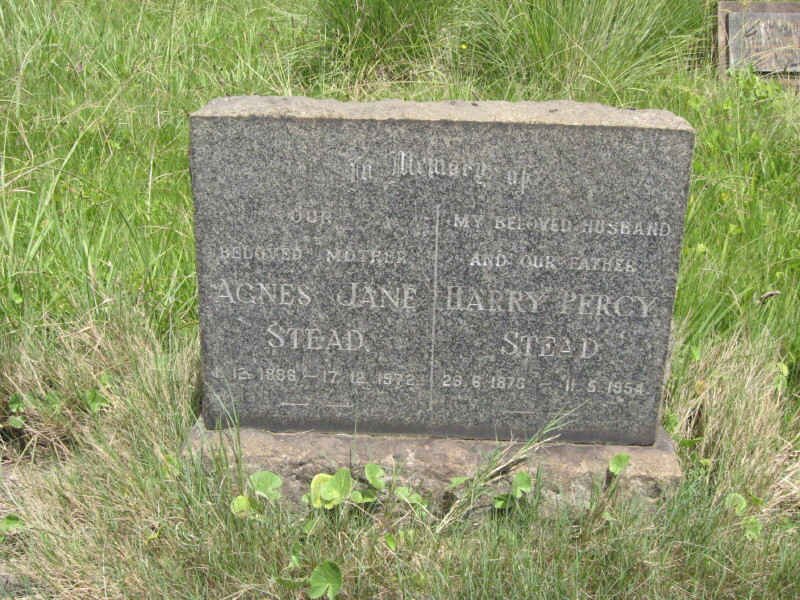 STEAD Harry Percy 1876-1954 &amp; Agnes Jane 1886-1972 