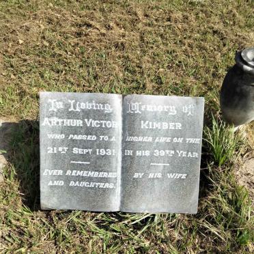 KIMBER Arthur Victor -1931