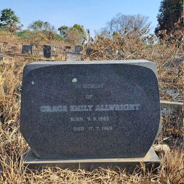 ALLWRIGHT Grace Emily 1883-1969