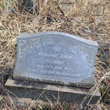 ATTRIDGE Marjorie Edith 1897-1960