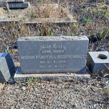 BEZUIDENHOUT Hester Dorothea 1884-1970