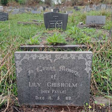 CHISHOLM Lily nee FAYLE -1968