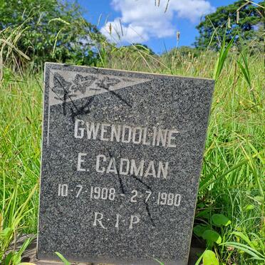 CADMAN Gwendoline E. 1908-1980