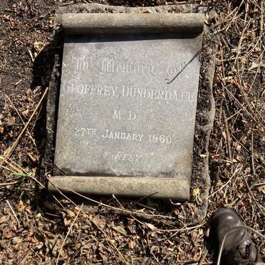 DUNDERDALE Geoffrey -1960