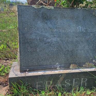 FRASER David Matthew 1882-1970 & Mabel Johnson 1885-1945