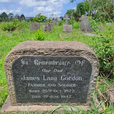 GORDON James Lang 1872-1947