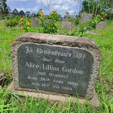 GORDON Alice Lillian nee HARDING 1880-1960