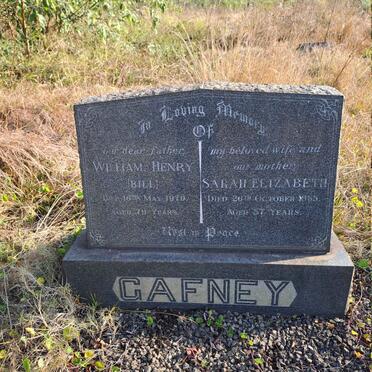 GAFNEY William Henry -1970 & Sarah Elizabeth -1955