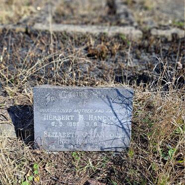 HANCOCK Herbert E. 1886-1949 & Elizabeth C. ROBINSON 1889-1975