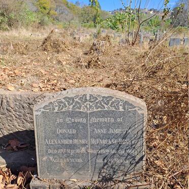 HENRY Donald Alexander -1945 & Anne Jamieson McFarlane -1961