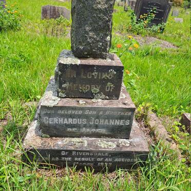 JAGER Gerhardus Johannes, de -1932