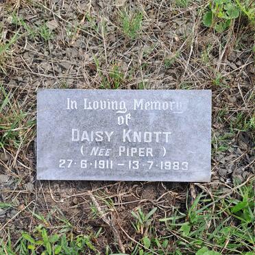 KNOTT Daisy nee PIPER 1911-1983