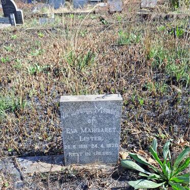 LISTER Eva Margaret 1881-1970