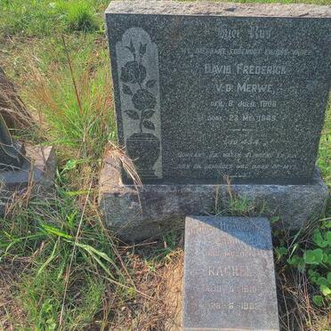 MERWE David Frederick, van der 1908-1949 & Rachel 1910-1982