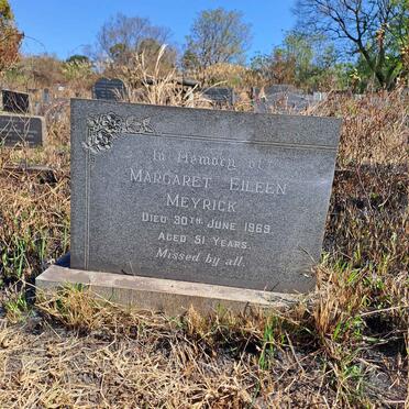 MEYRICK Margaret Eileen -1969