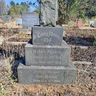 PEARSE Henry 1874-1952 & Ida Maude 1884-1953