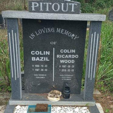 PITOUT Colin Bazil 1968-1987 :: WOOD Colin Ricardo 1987-2018 