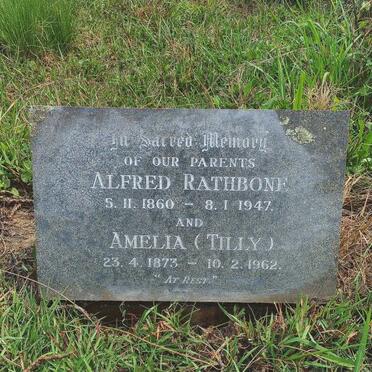 RATHBONE Alfred 1860-1947 & Amelia 1873-1962