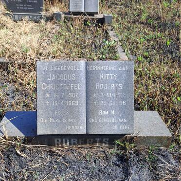 ROBERTS Jacobus Christoffel 1907-1969 & Kitty 1922-1996