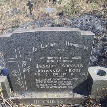 REYNDERS Jacobus Adriaan Johannes 1916-1981