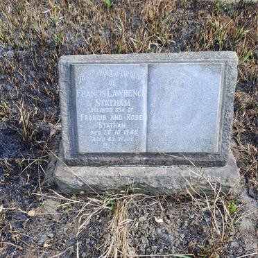 STATHAM Francis Lawrence -1949