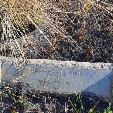 TODD Mirriam Annie -1951