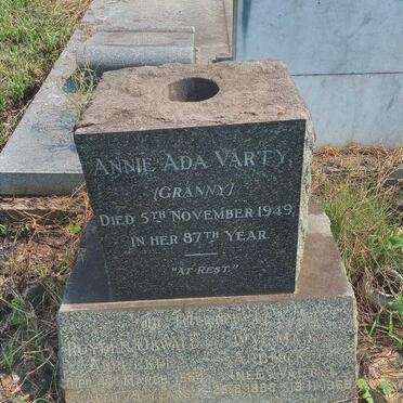 VARTY Annie Ada -1949 :: ARBUCKLE Royden Oswald -1964 & Ivy Mary VARTY -1969