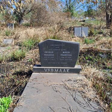 VERMAAK George Frederick 1895-1972 & Maria Francina 1909-1965