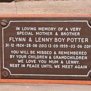 POTTER Flynn 1924-2013 :: POTTER Lenny Boy 1959-2019