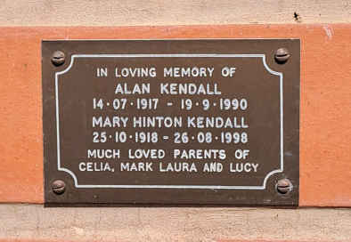KENDALL Alan 1917-1990 & Mary Hinton 1918-1998