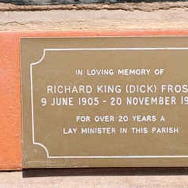FROST Richard King 1905-1997