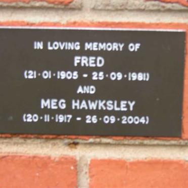 HAWKSLEY Fred 1905-1981 &amp; Meg 1917-2004