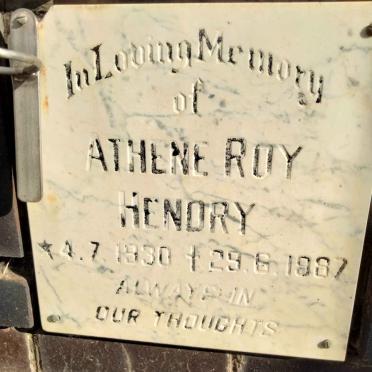 HENDRY Athene Roy 1930-1987