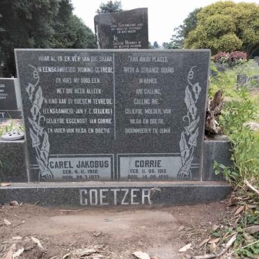 COETZER Carel Jakobus 1912-1977 &amp; Corrie 1915-1992