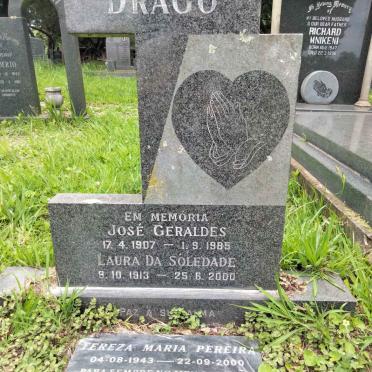 DRAGO Jose Geraldus 1907-1985 &amp; Laura DA SOLEDADE 1913-2000 :: PEREIRA Tereza Maria 1949-2000