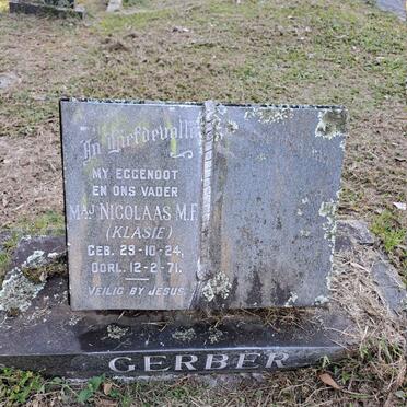 GERBER Nicolaas M.F. 1924-1971