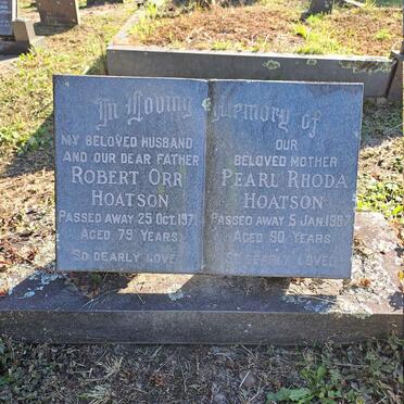 HOATSON Robert Orr -1971 & Pearl Rhoda -1987