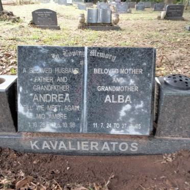 KAVALIERATOS Andrea 1928-1998 &amp; Alba 1924-2005