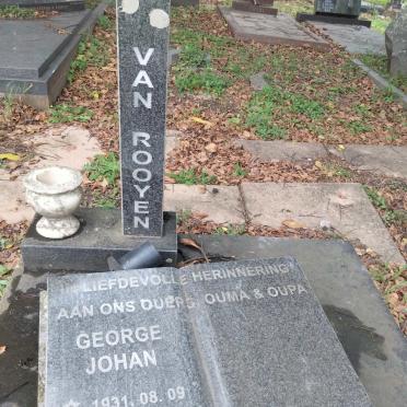 ROOYEN George Johan, van 1931-2003
