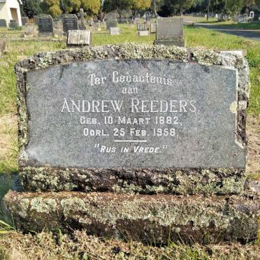 REEDERS Andrew 1882-1958