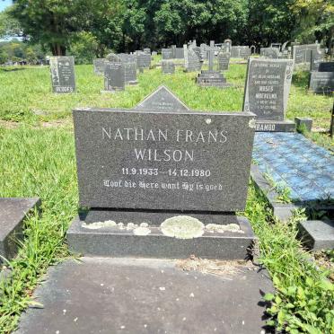 WILSON Nathan Frans 1933-1980