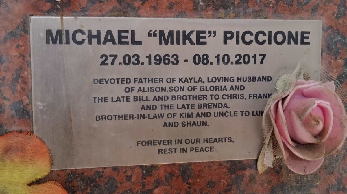 PICCIONE Michael 1963-2017