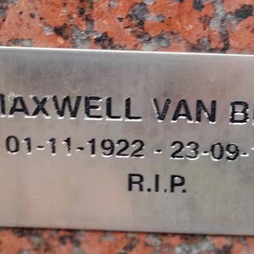 BLERK Maxwell, van 1922-1996