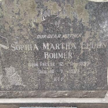 BOHMER Sophia Martha Ellen nee FREESE 1897-19?7