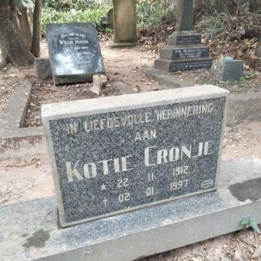 CRONJE Kotie 1912-1997