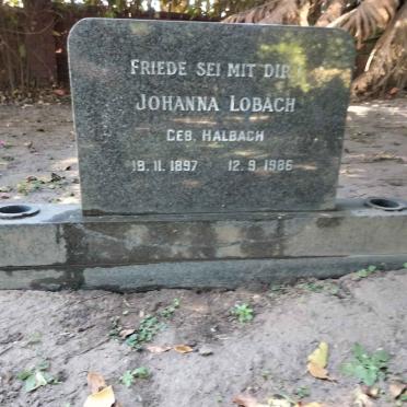 LOBACH Johanna nee HALBACH 1897-1986