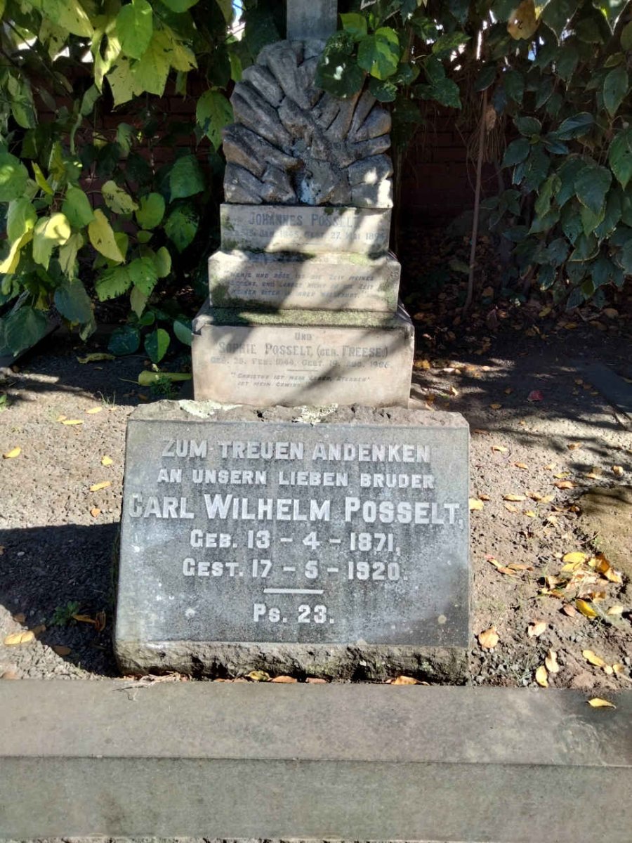 POSSELT Johannes 1845-1894 & Sophie FREESE 1844-1906 :: POSSELT Carl Wilhelm 1871-1920