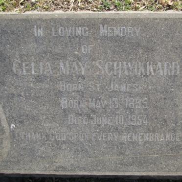 SCHWIKKARD Celia May nee ST JAMES  1895-1954
