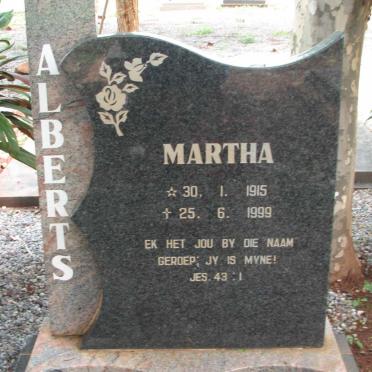 ALBERTS Martha 1915-1999